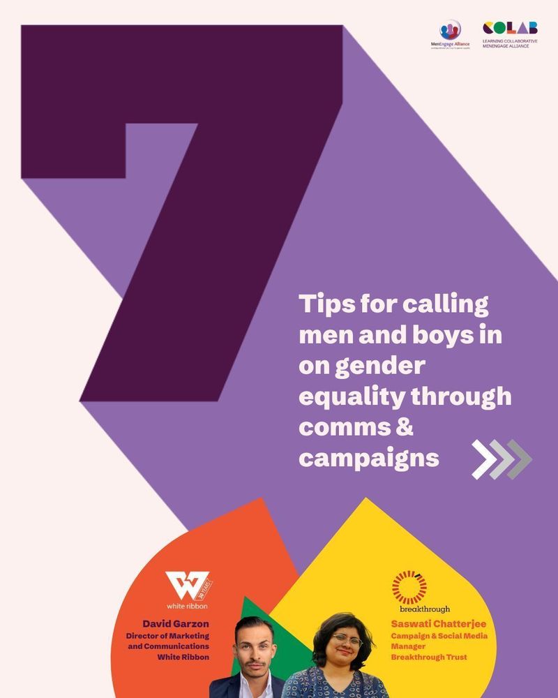 7 tips for calling men and boys in on gender equality through comms & campaigns