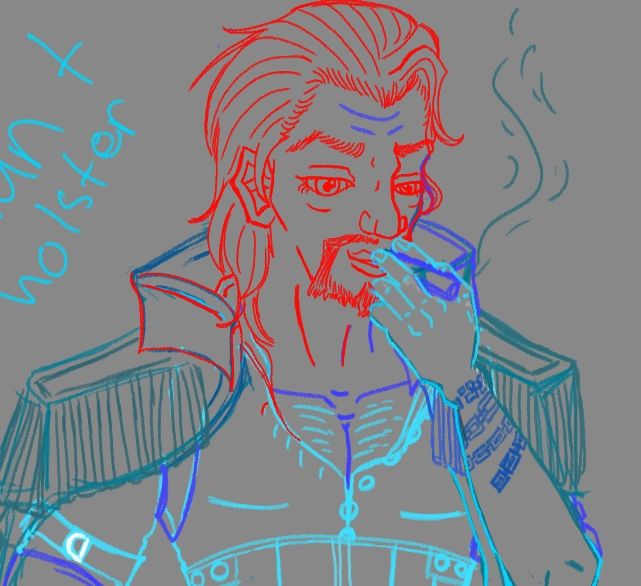 Barnabas von valancius with the face adjustmsnts to the sketch. 