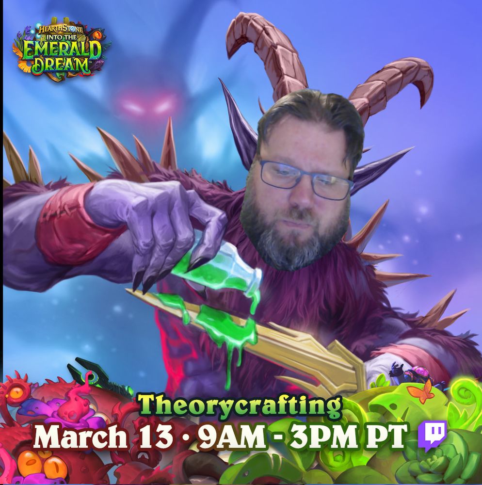 Old Guardian pouring poison on a blade, ready for Into the Emerald Dream theorycrafting