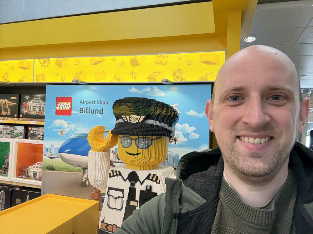 Me with the LEGO pilot