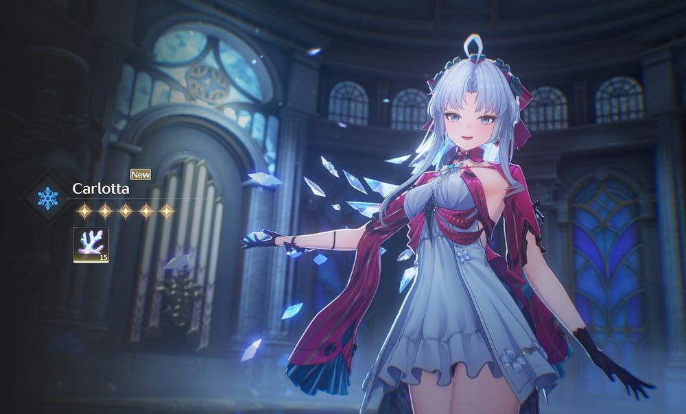 Carlotta splash art from Wuthering Waves