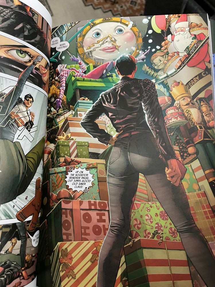 Batman/Catwoman page, with art and colors by Clay Mann and Tomeu Morey, letters by Clayton Cowles