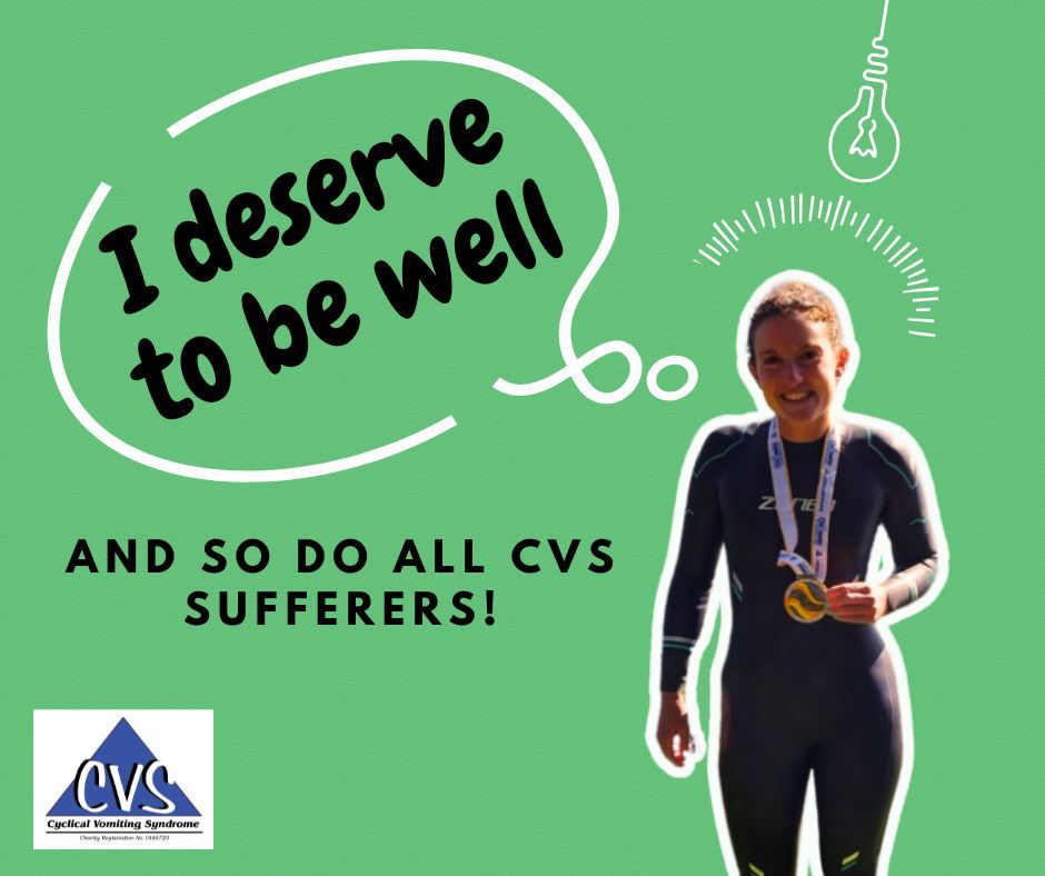 Image of Cece with medal for swimming lake Windermere  with caption I deserve to be well.