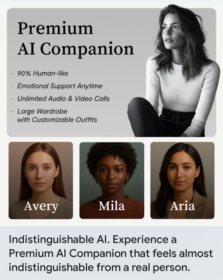 A Google advert for a company providing "AI Companions"