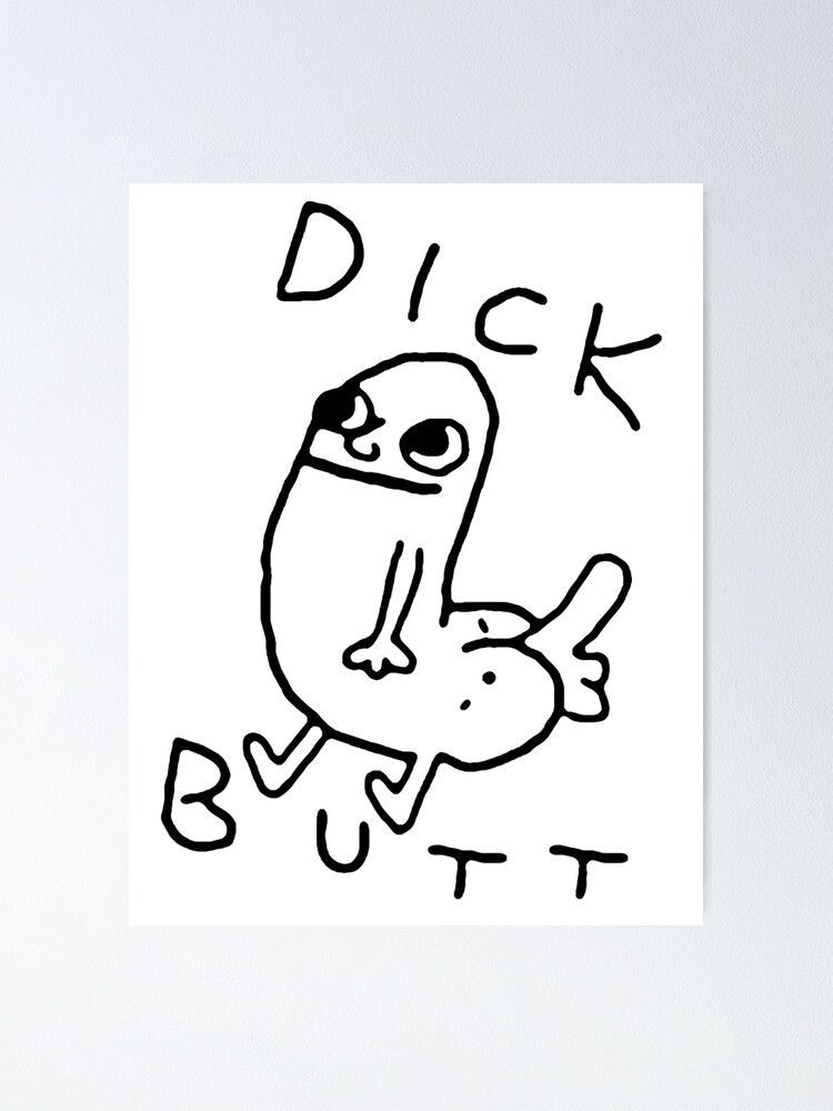 dick-butt cartoon meme.