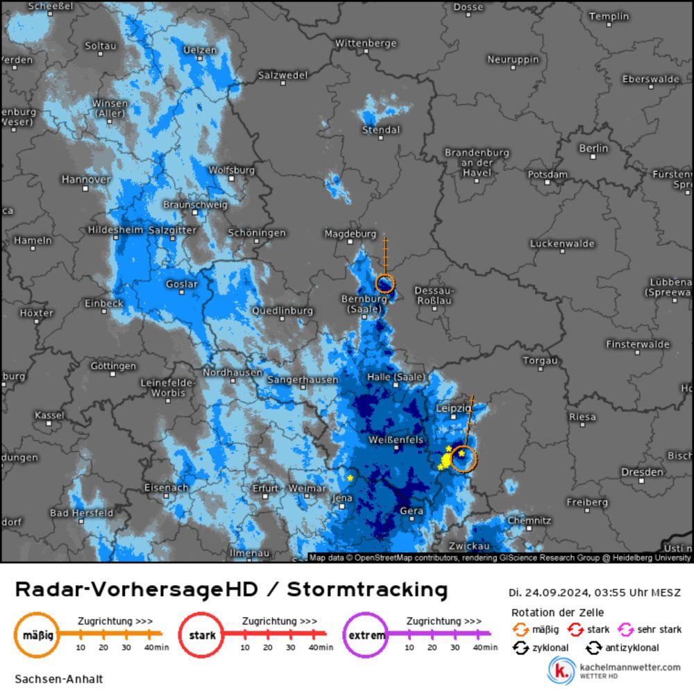 RadarHD-Stormtracking, Sachsen-Anhalt