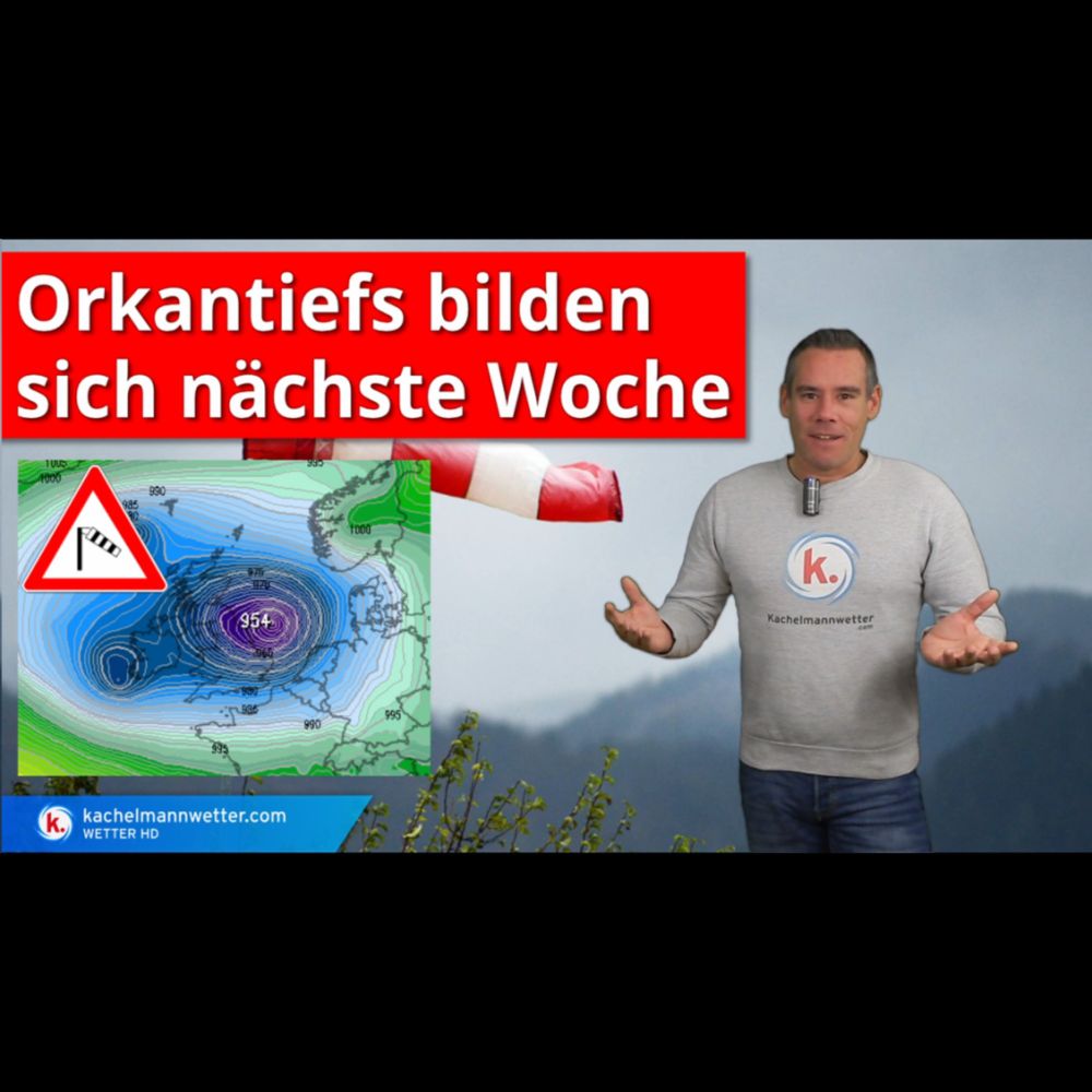 Atlantische Orkantiefs bilden sich nächste Woche