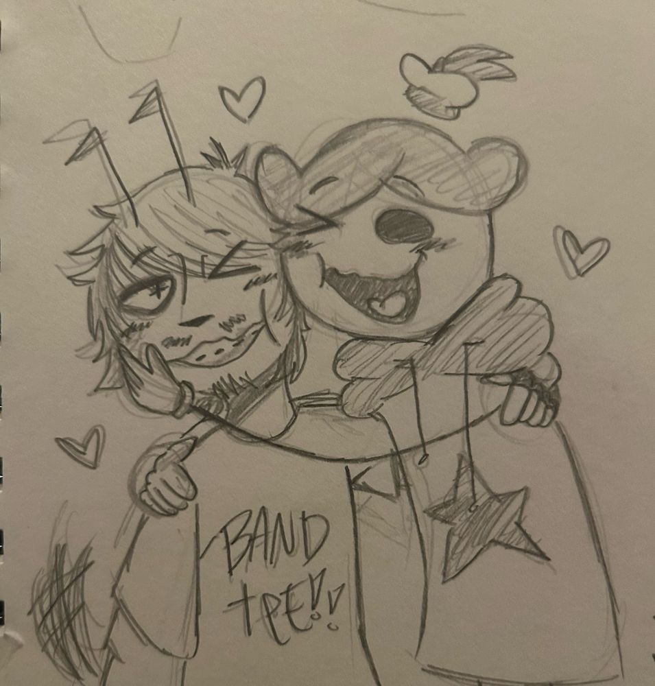 drawing of me and bennoobles..so awesome dude..