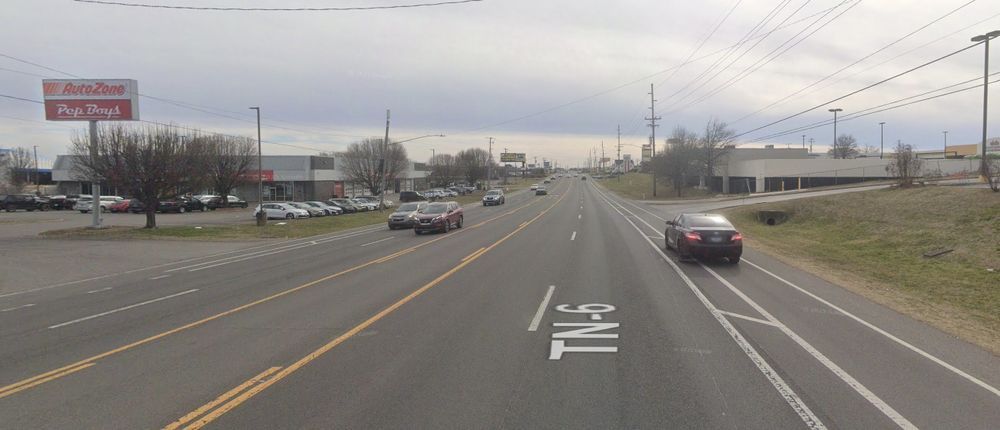 Google StreetView of the 1500 block of Gallatin Pike N