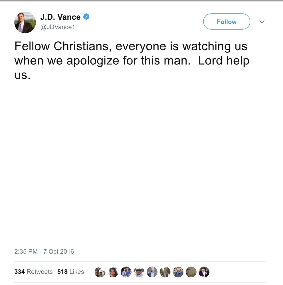 JD Vance tweet.
