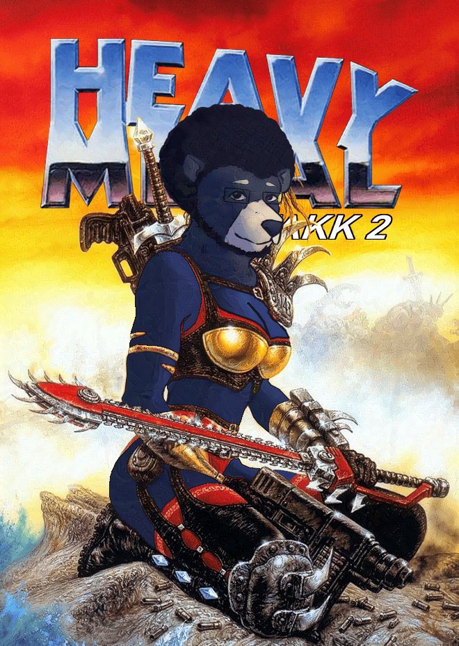 Dick Debonair drawn over the "hot babe" on the cover of Heavy Metal F.A.K.K. 2 for Windows PC