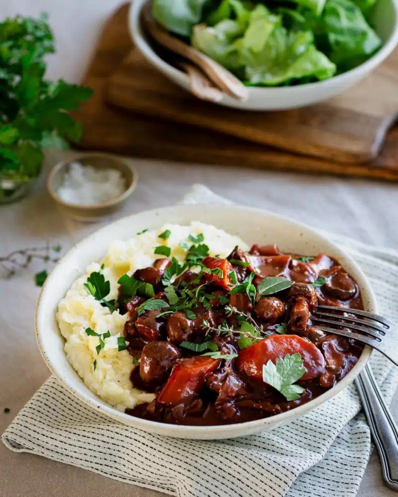 Bœuf Bourguignon Vegan