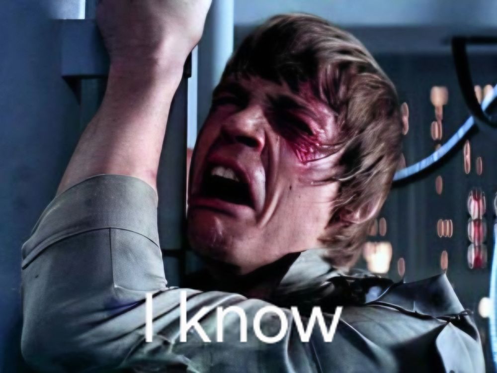 Luke Skywalker saying I know