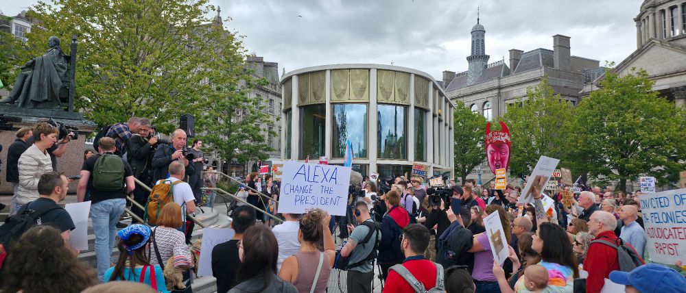 Anti-Trump protests in Aberdeen