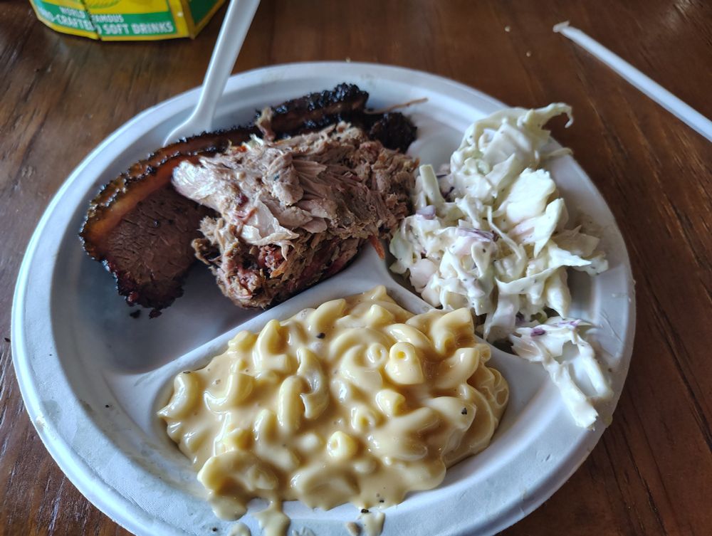 Delicious bbq food but I suck at taking pictures 