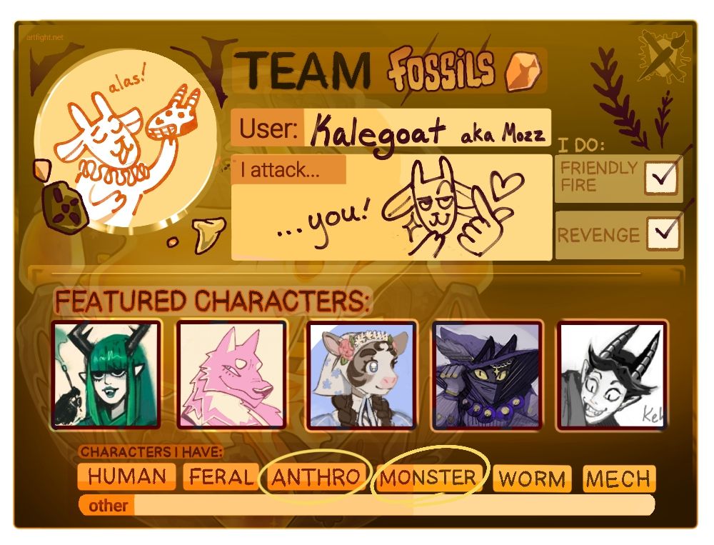 Picture of Kalegoat's art fight profile