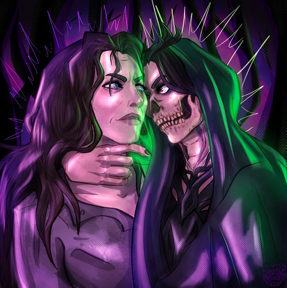 Ágatha harkness and rio Vidal as death in an angsty moment