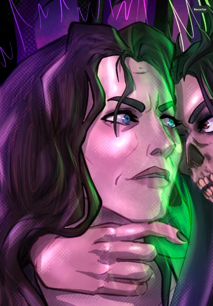 Zoom in to Agatha’s face