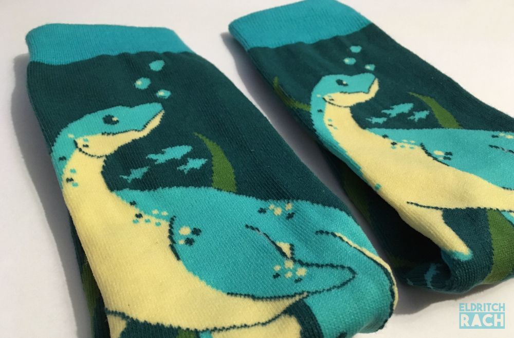 Loch Ness Monster socks