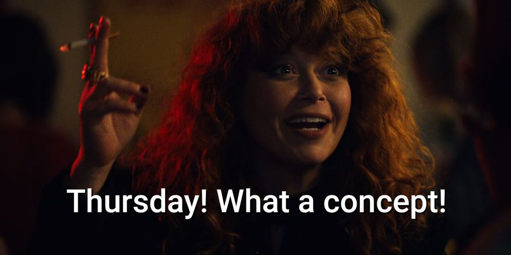 Still from Russian Doll about Thursday