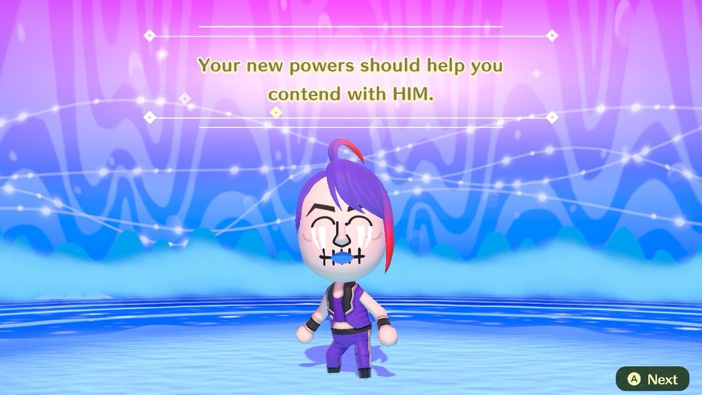 Your new powers should help you contend with HIM.”