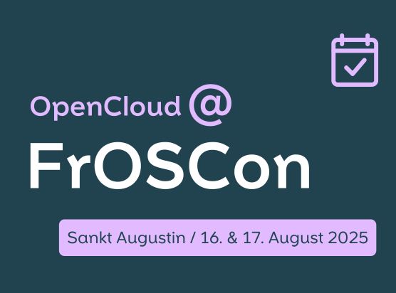 OpenCloud auf der 20. FrOSCon in Sankt Augustin am 16. und 17. August 2025
