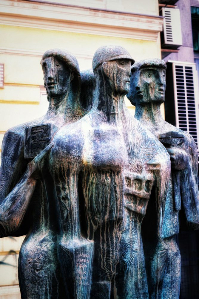 "Slovene Workers". Monument in Ljubljana.