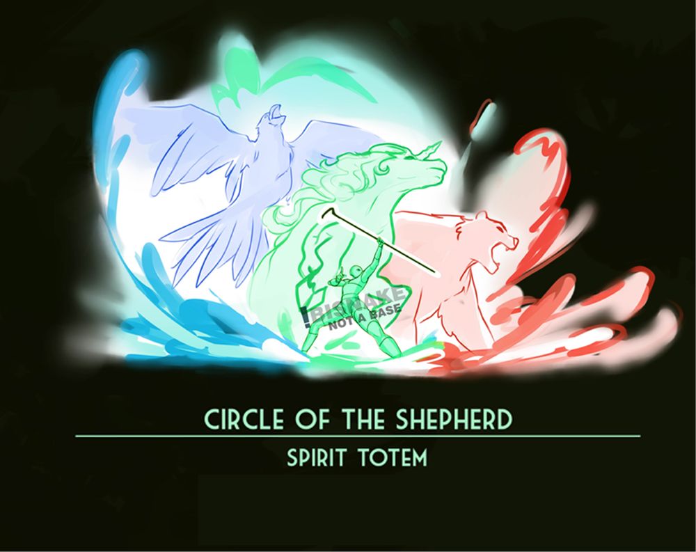 DnD Druid themed YCH