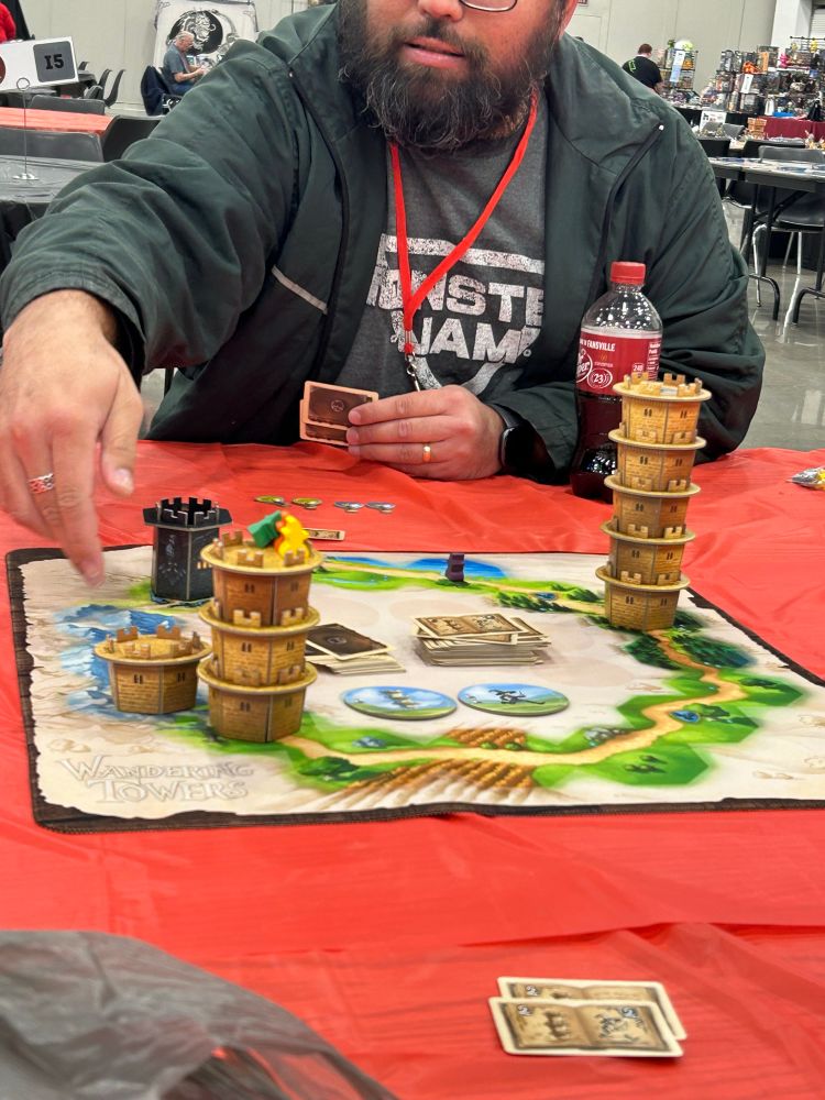 In the endgame, with towers stacks to the skies!