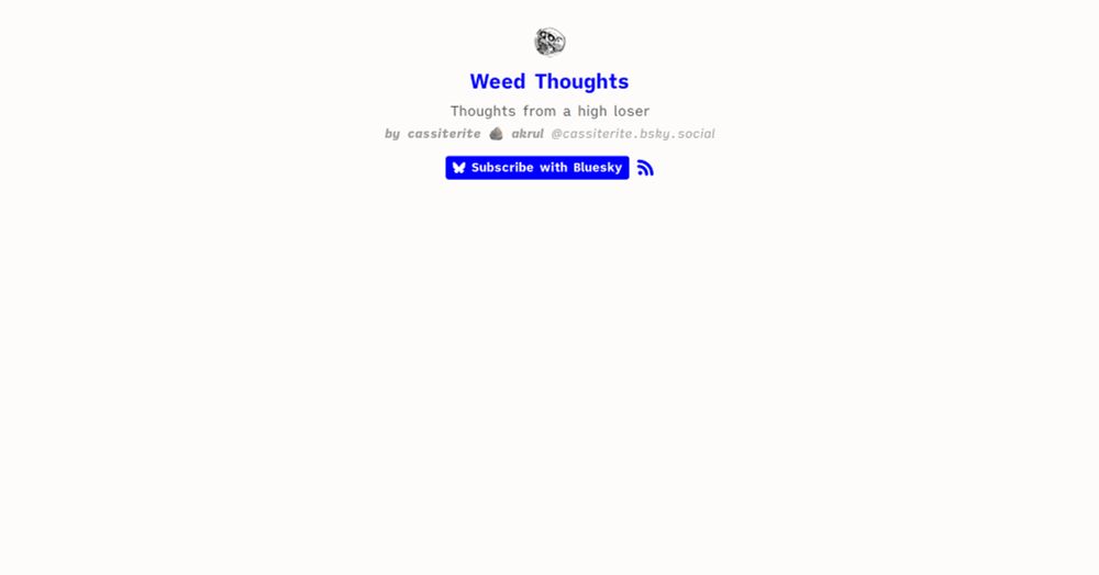 Weed Thoughts