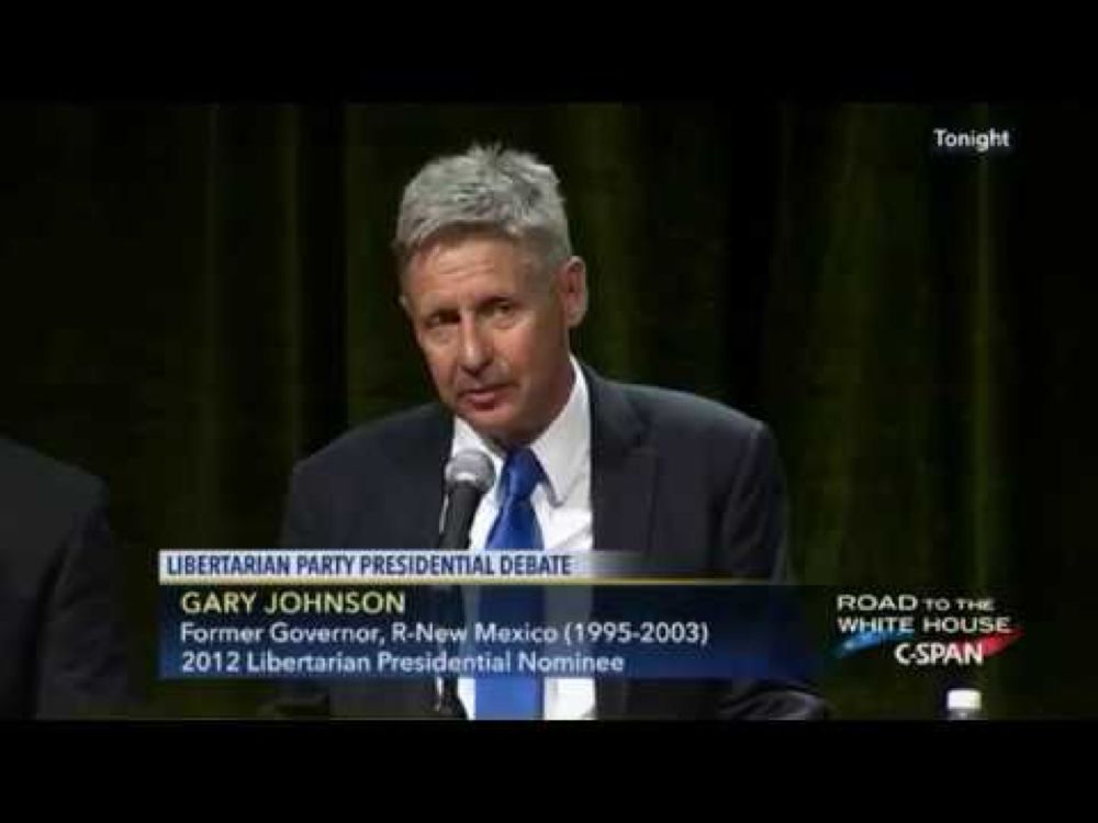 Gary Johnson booed at the Libertarian Debate for Supporting Driver's Licenses