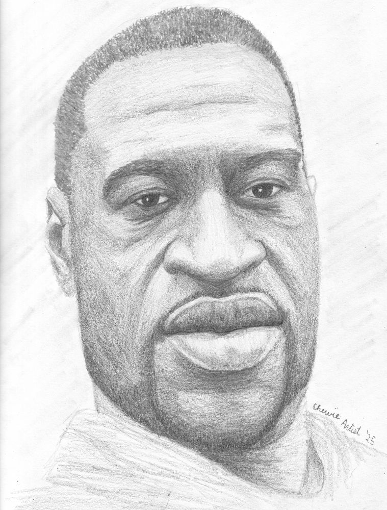 George Floyd Drawing. graphite chewieartist