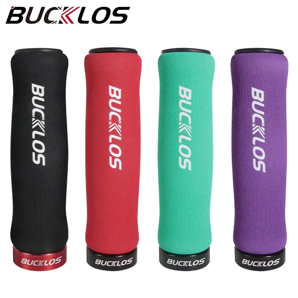 BUCKLOS Bike Grips Soft Sponge Mountain Bike Grip Comfortable Folding Bicycle Grips Shock-absorption MTB Cuffs Bicycle Handle