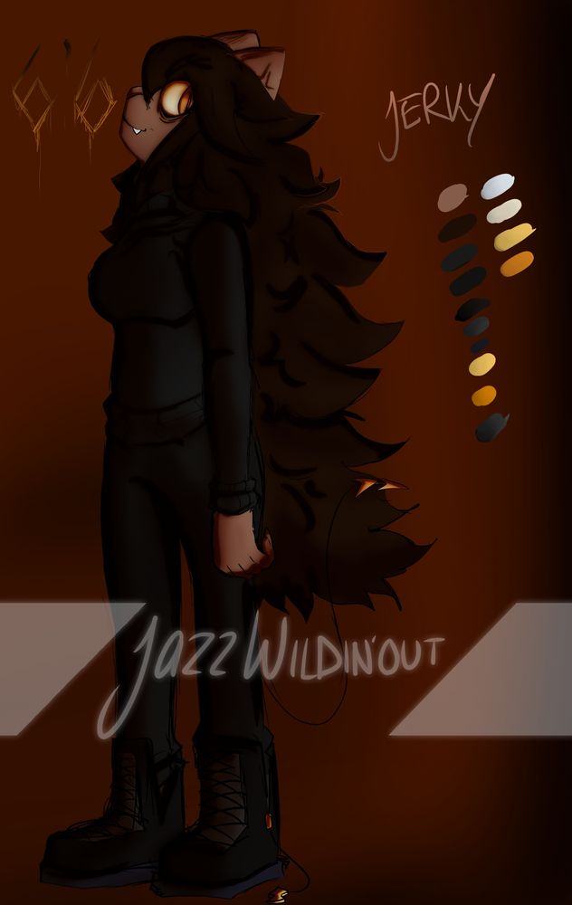 Basically a fleshy version of Jazz with a darker color pallete slightly. Deformed and make things with her flesh to mimic Jazz. When it comes to feelings she can also mimic those from Jazz herself. Her main objective is to kill everyone by replacing Jazz (Shaded)