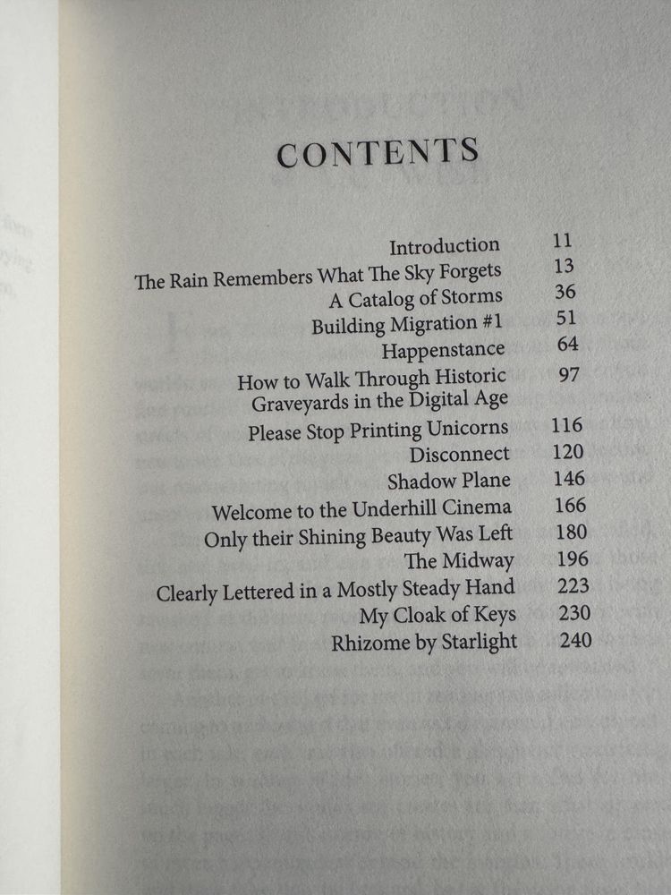 TOC A Catalog of Storms