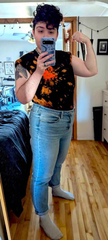 photo of me in a mirror