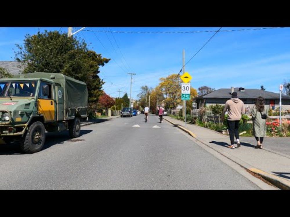 Montreal Street Bicycle Boulevard (Victoria, BC - April 2024)