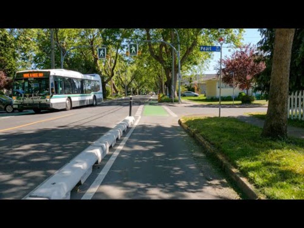 Shelbourne Street Protected Bike Lane (Victoria, BC - May 2025)