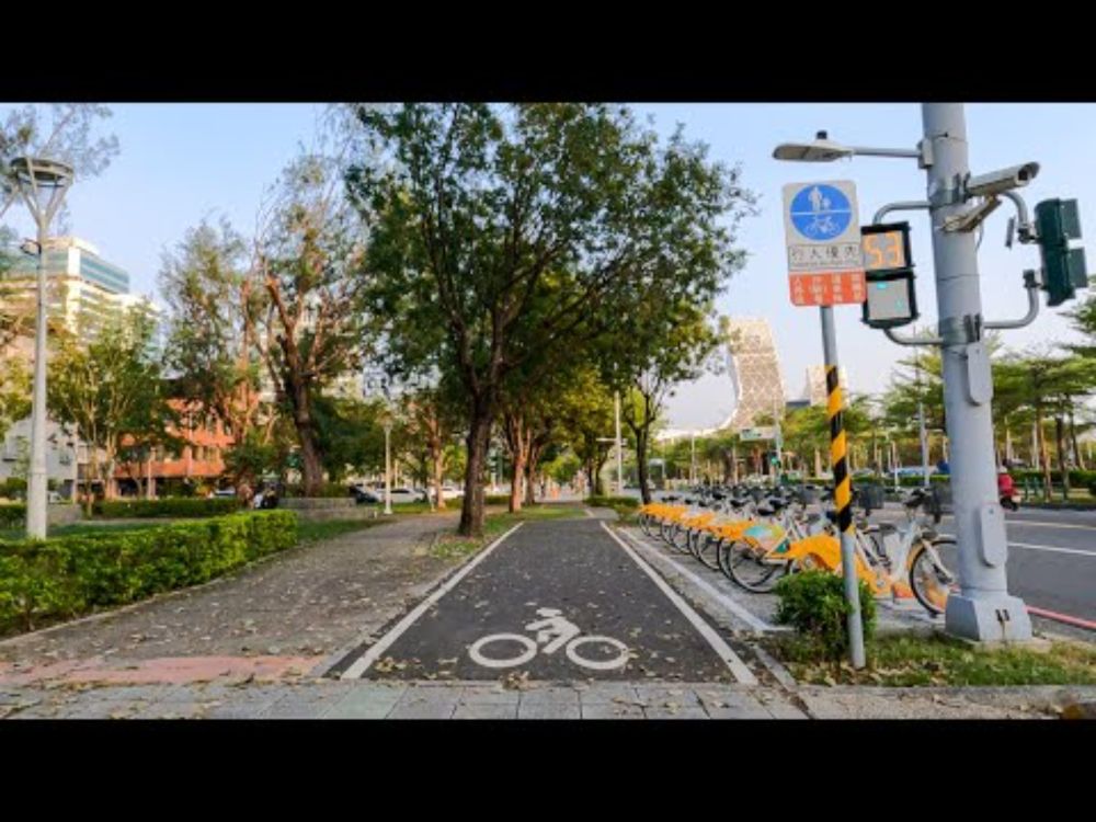 Gongyuan 2nd Road Raised Cycle Track (Kaohsiung, Taiwan - November 2024)