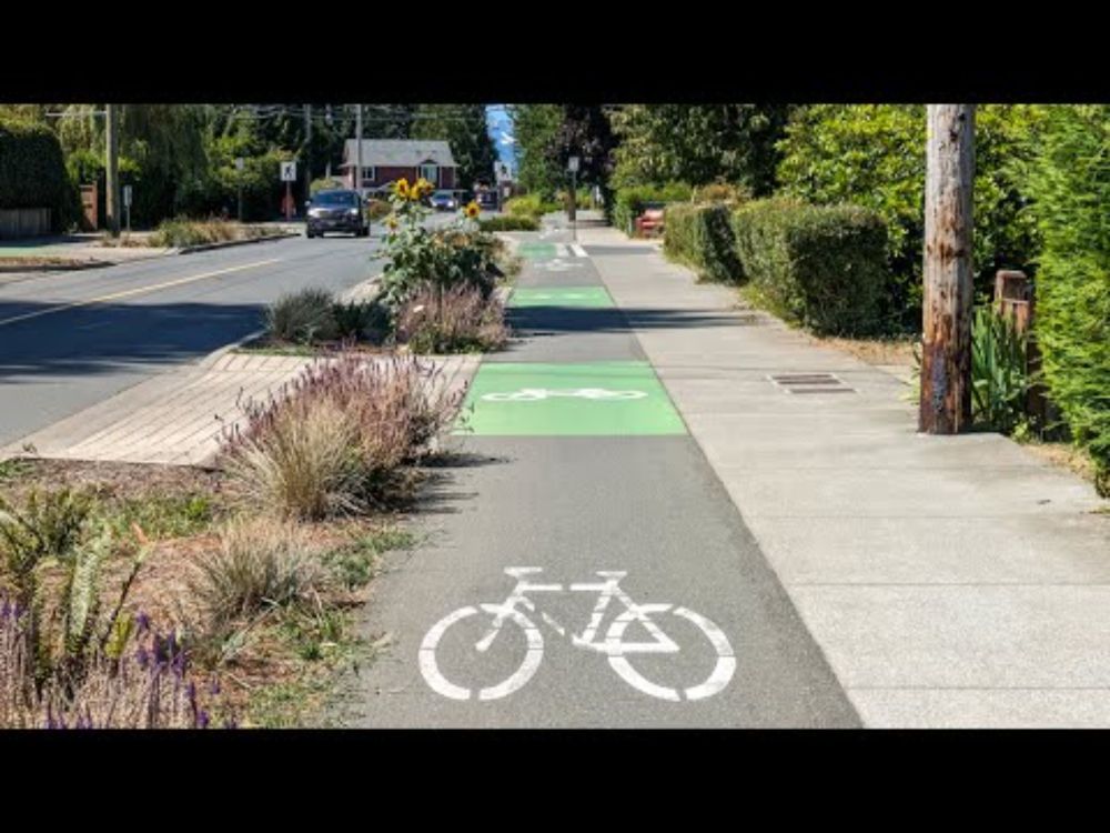 5th Street Raised Cycle Track (Courtenay, BC - July 2024)