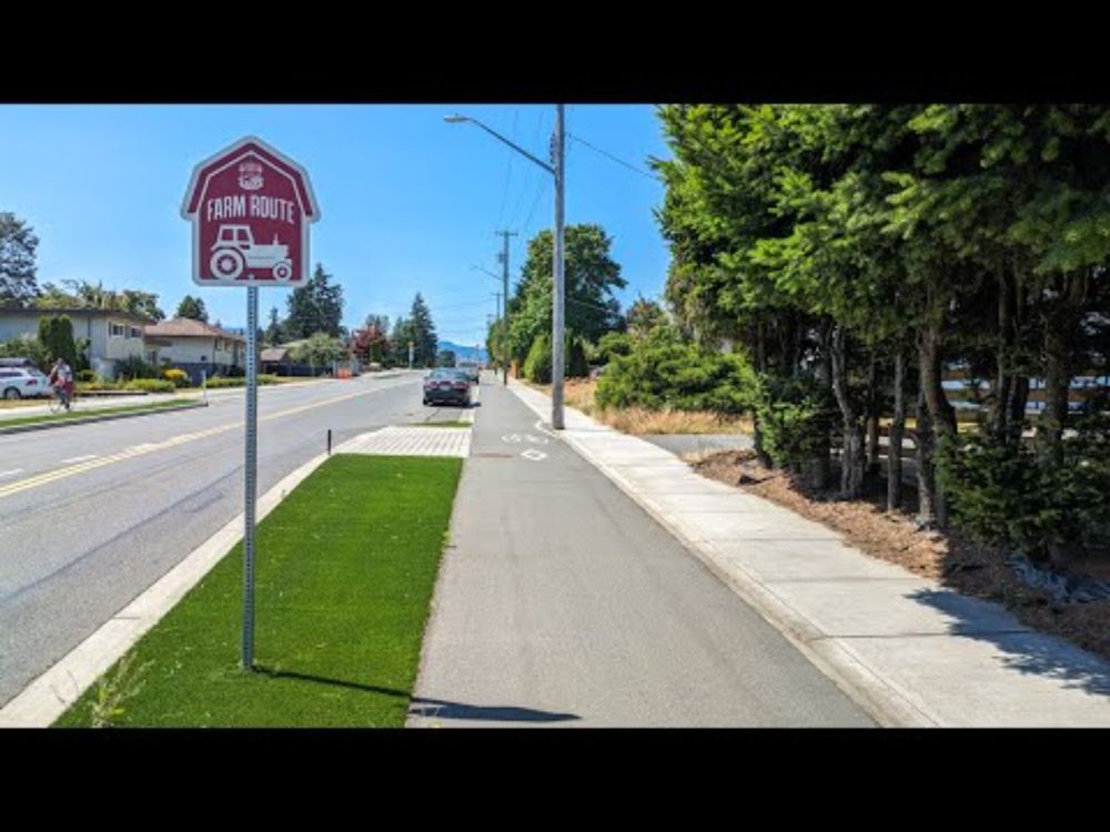 17th Street Raised Cycle Track (Courtenay, BC - July 2024)
