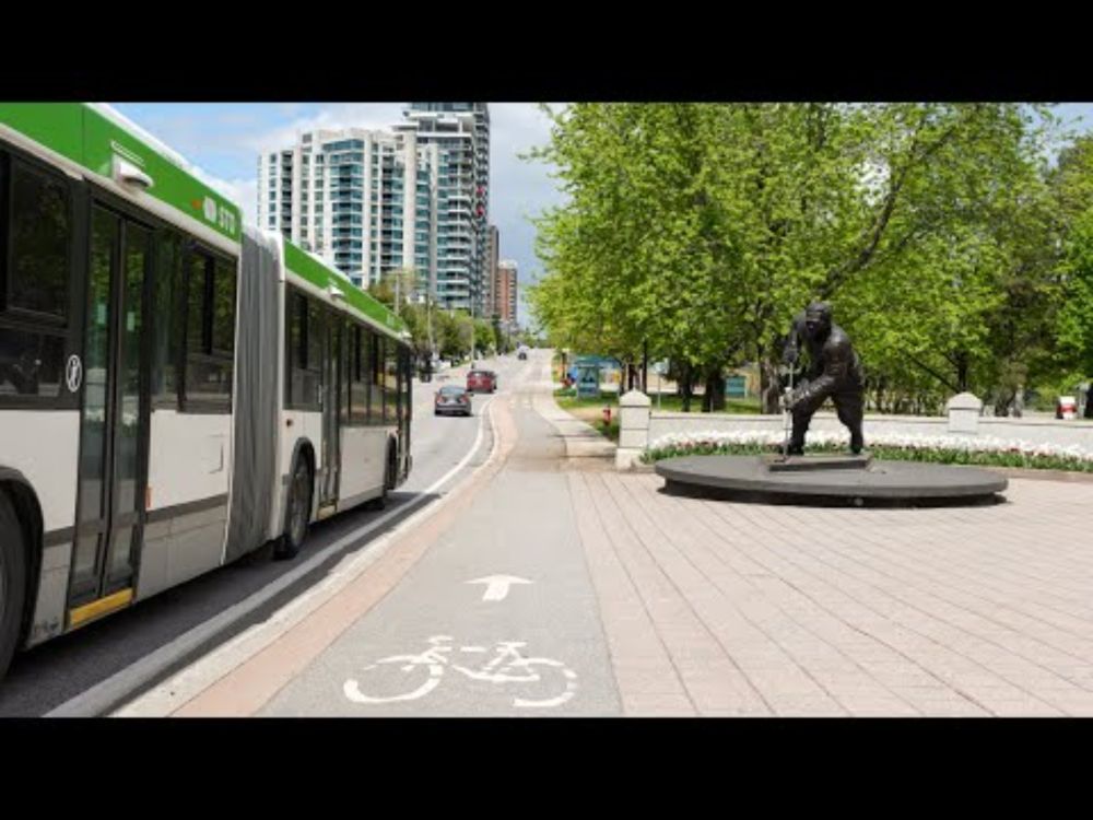 Rue Laurier Raised Cycle Track (Gatineau, QC - May 2024)