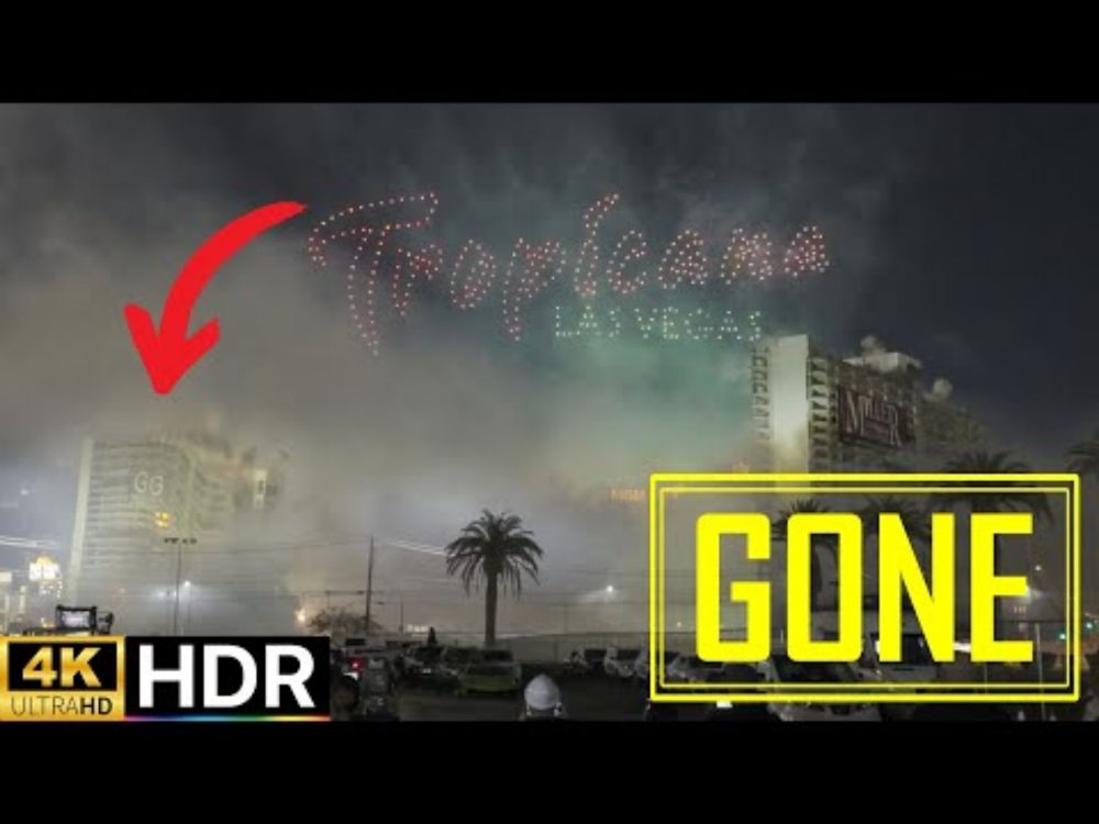 FRONT ROW! Tropicana Implosion SHOCKS Vegas – Must See 4K HDR Footage!