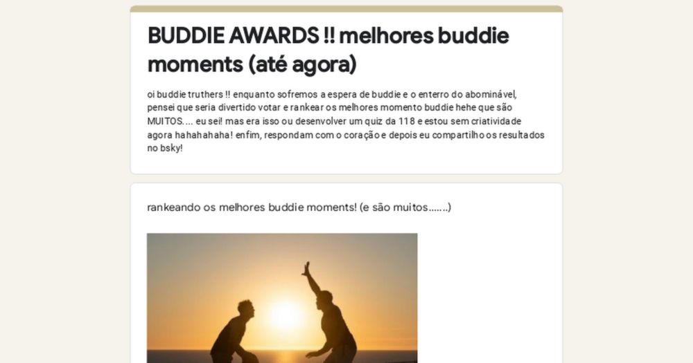 BUDDIE AWARDS !! melhores buddie moments (até agora)