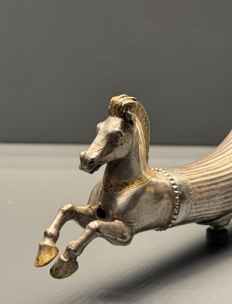 Detail of a horse rhyton protome