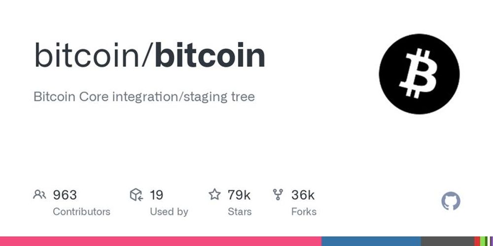 GitHub - bitcoin/bitcoin: Bitcoin Core integration/staging tree