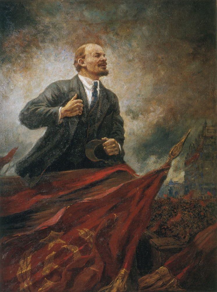 Vladimir Lenin, travelling to Hawaii to beat Mark Zuckerberg's ass.
