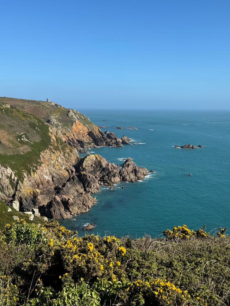 Guernsey cliff view