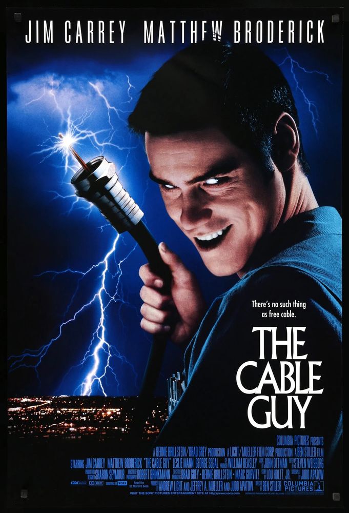 Movie poster for the 1996 film The Cable Guy