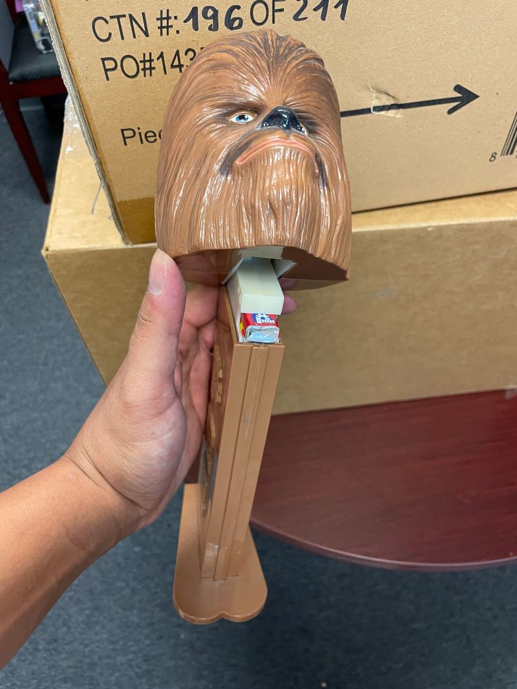 Foot long Chewbacca pez dispenser